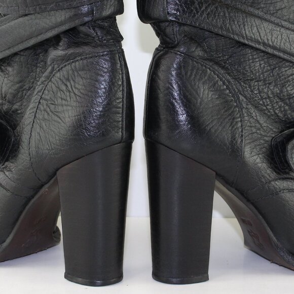 Tory Burch Jaden Buckle Leather Heeled Boots (US 6.5/EU 37) - Picture 8 of 12